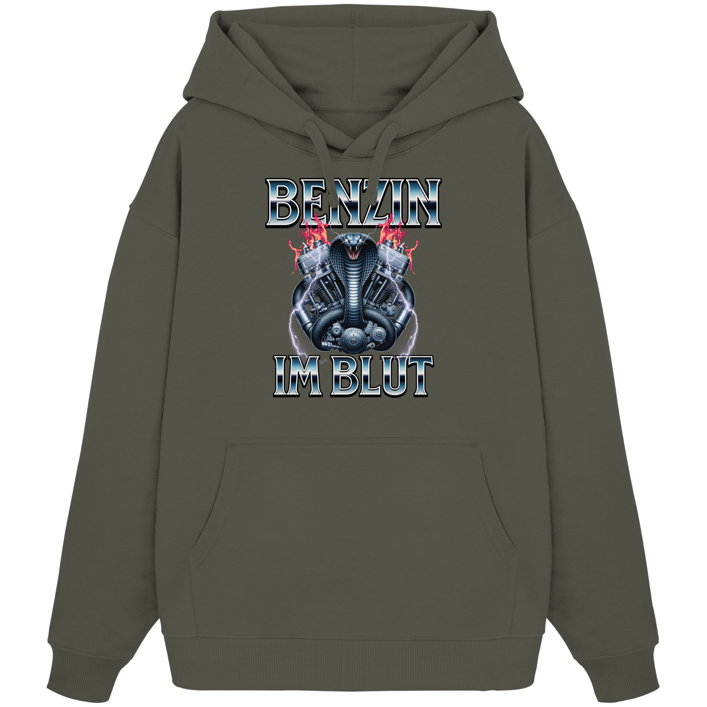 Benzin im Blut - Organic Oversize Hoodie