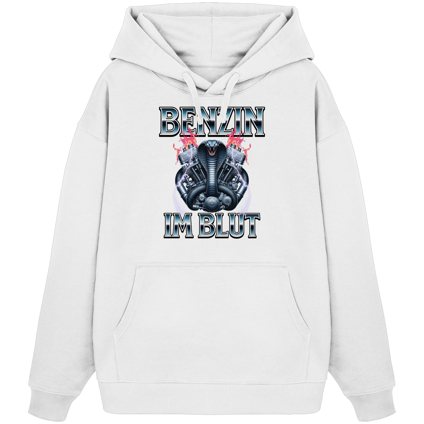 Benzin im Blut - Organic Oversize Hoodie