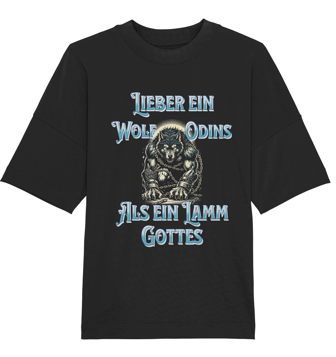 Odins Wolf | Oberteile - Organic Oversize Shirt