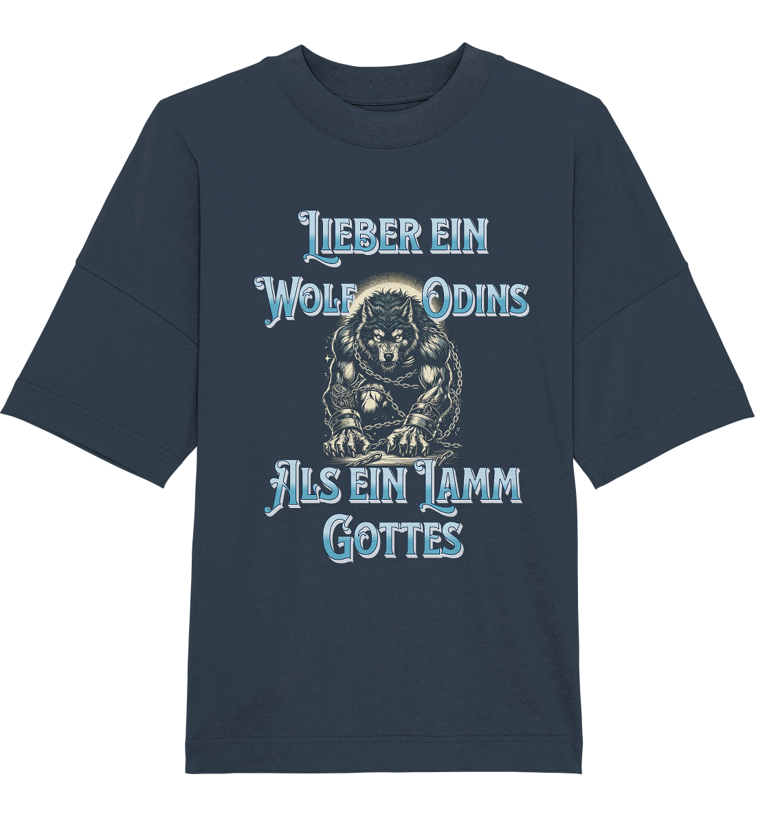 Odins Wolf | Oberteile - Organic Oversize Shirt