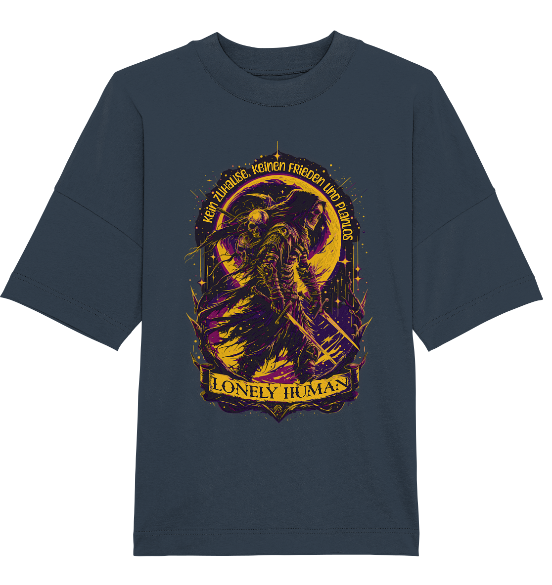 Streetwear Einsamer Mensch - Organic Oversize Shirt