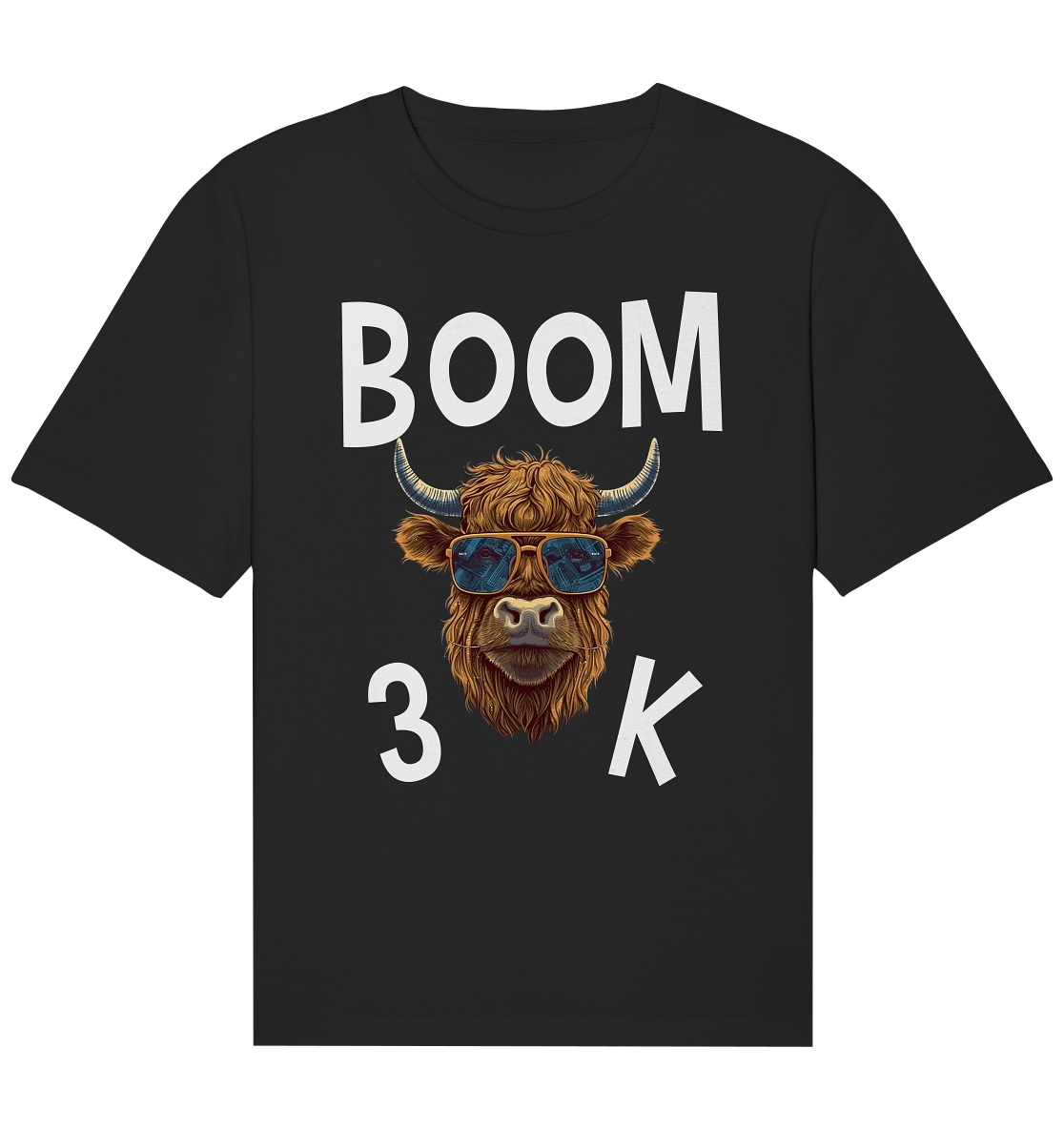 Organic Relaxed Shirt BOOM 3 K Streetwear Statement - Influencer -