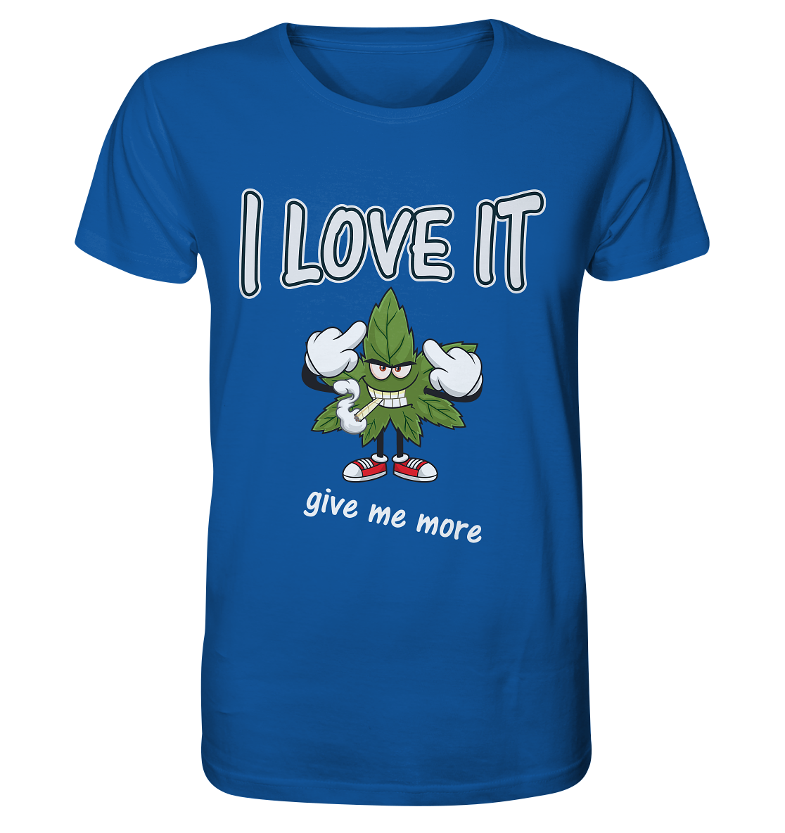 Blaues Shirt Kiffer Organic Shirt - i love it Spass T-Shirts