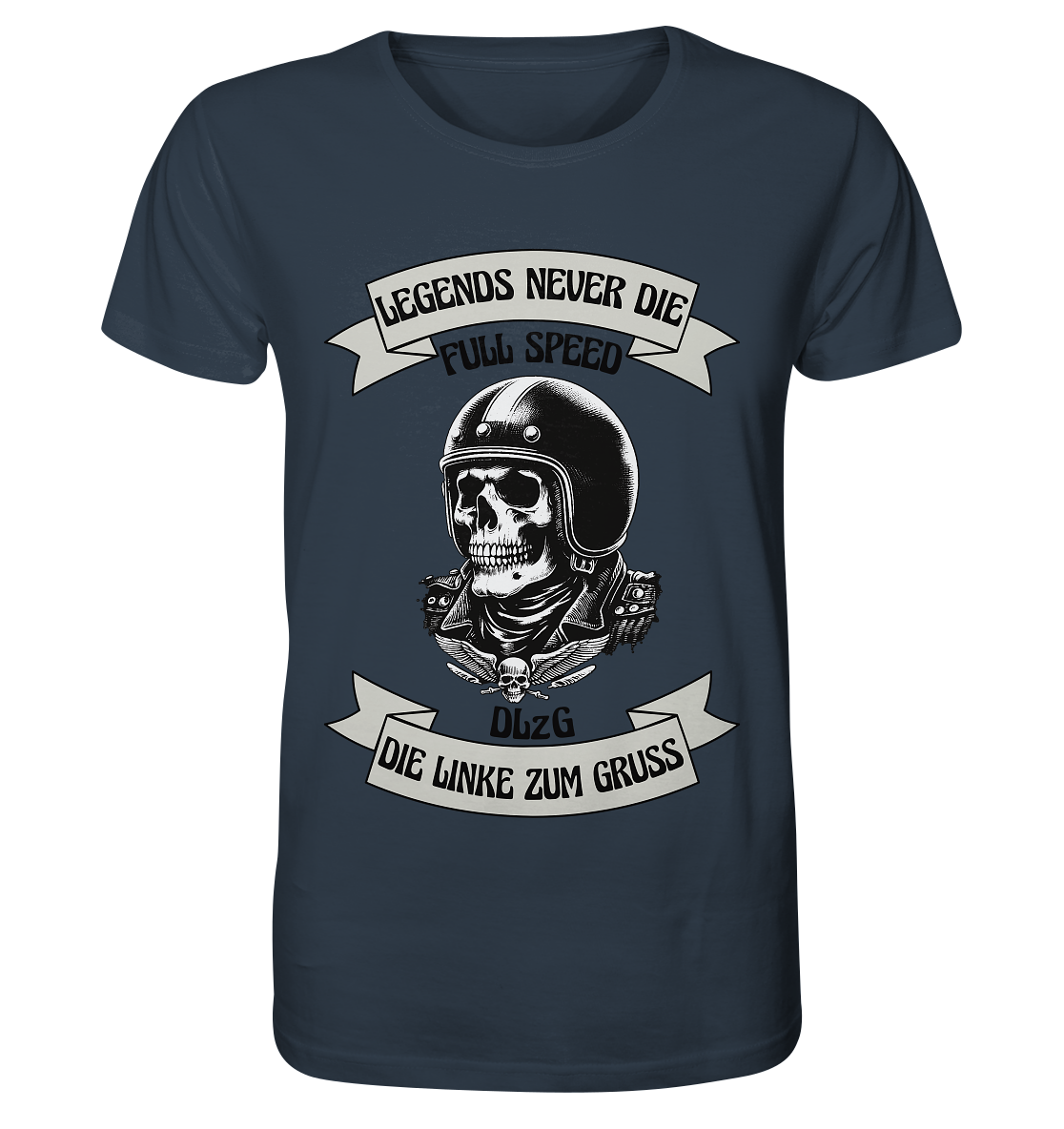 DLzG - Legends never Die - Organic Shirt