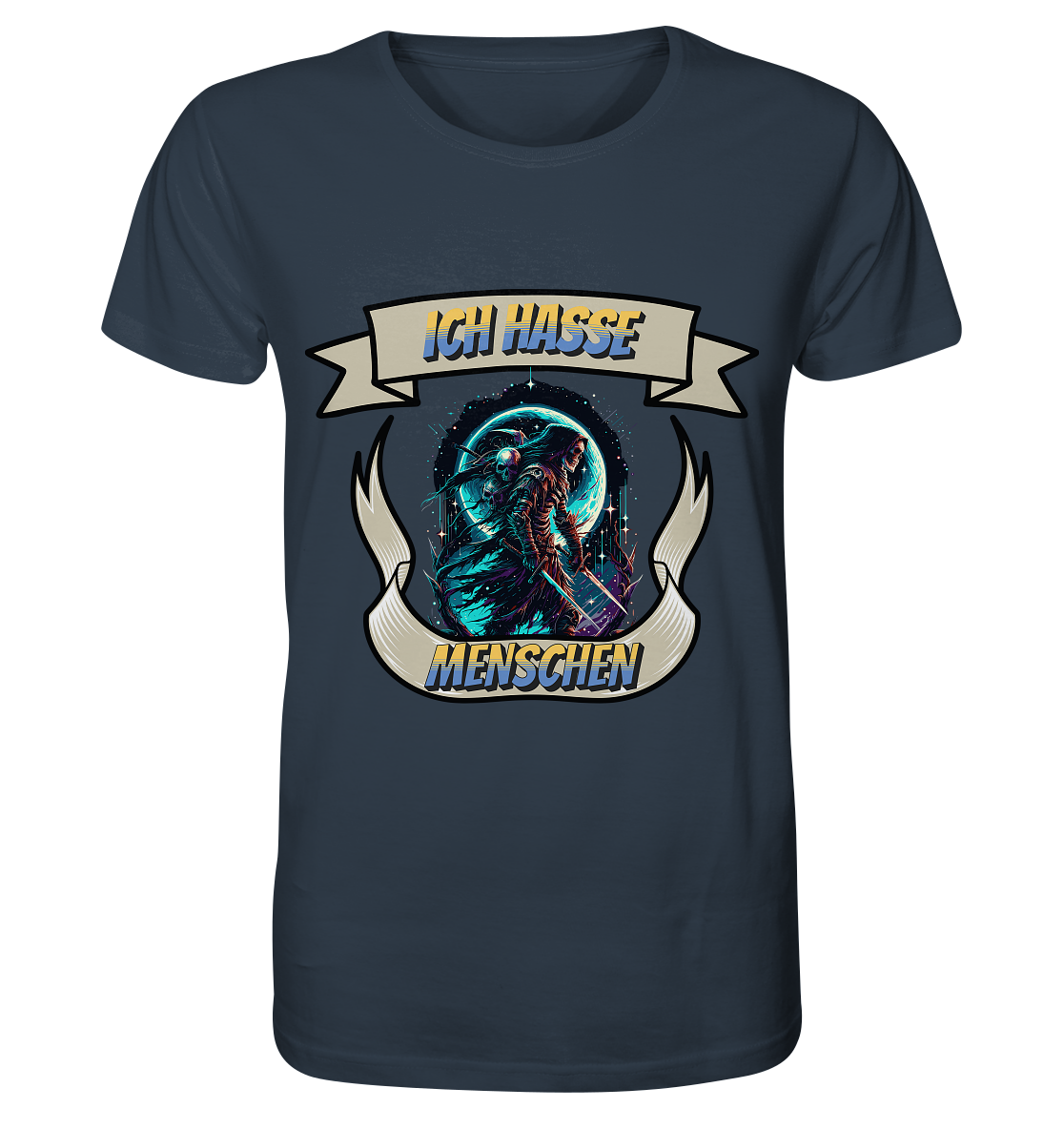 Reaper - Ich hasse Menschen Streetwear - Organic Shirt
