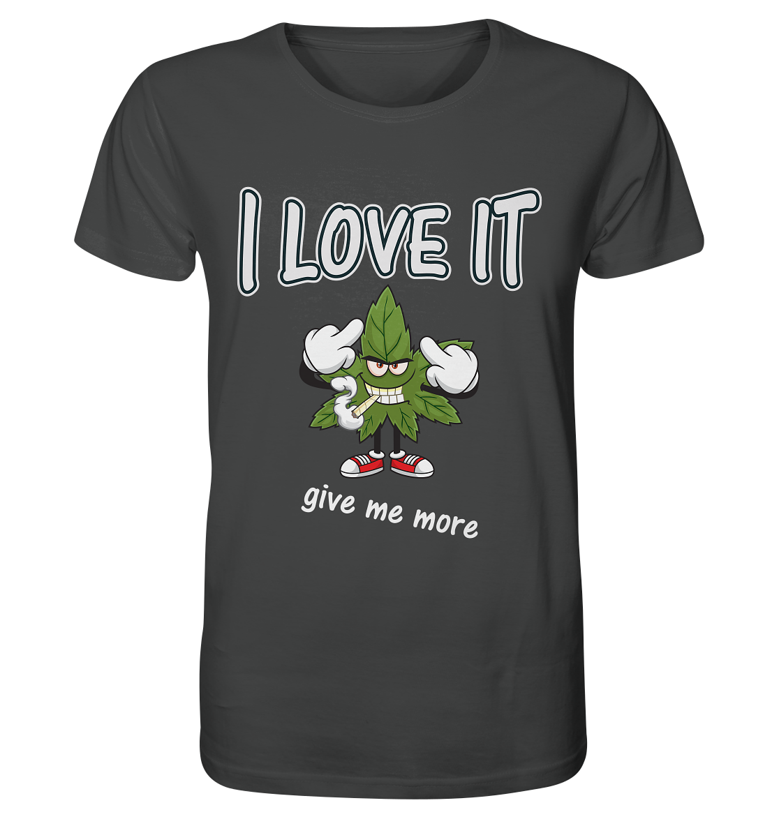 Graues T-Shirt Kiffer Organic Shirt - i love it Spass T-Shirts