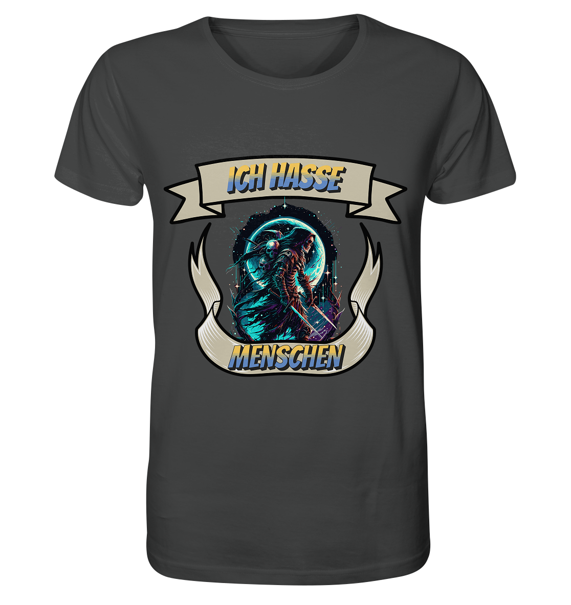 Reaper - Ich hasse Menschen Streetwear - Organic Shirt