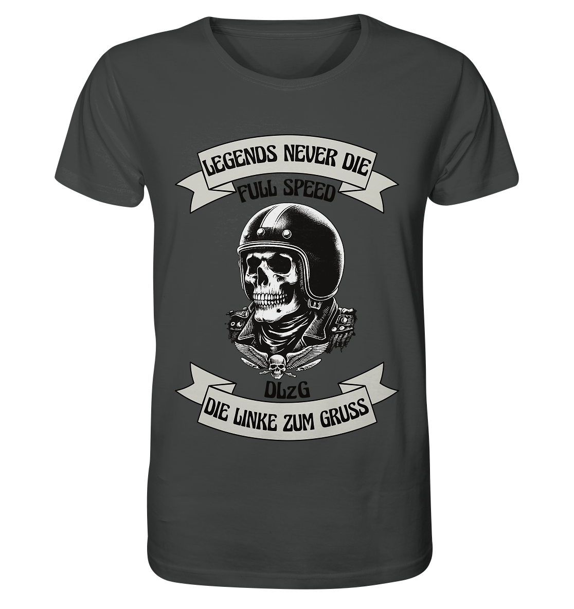DLzG - Legends never Die - Organic Shirt