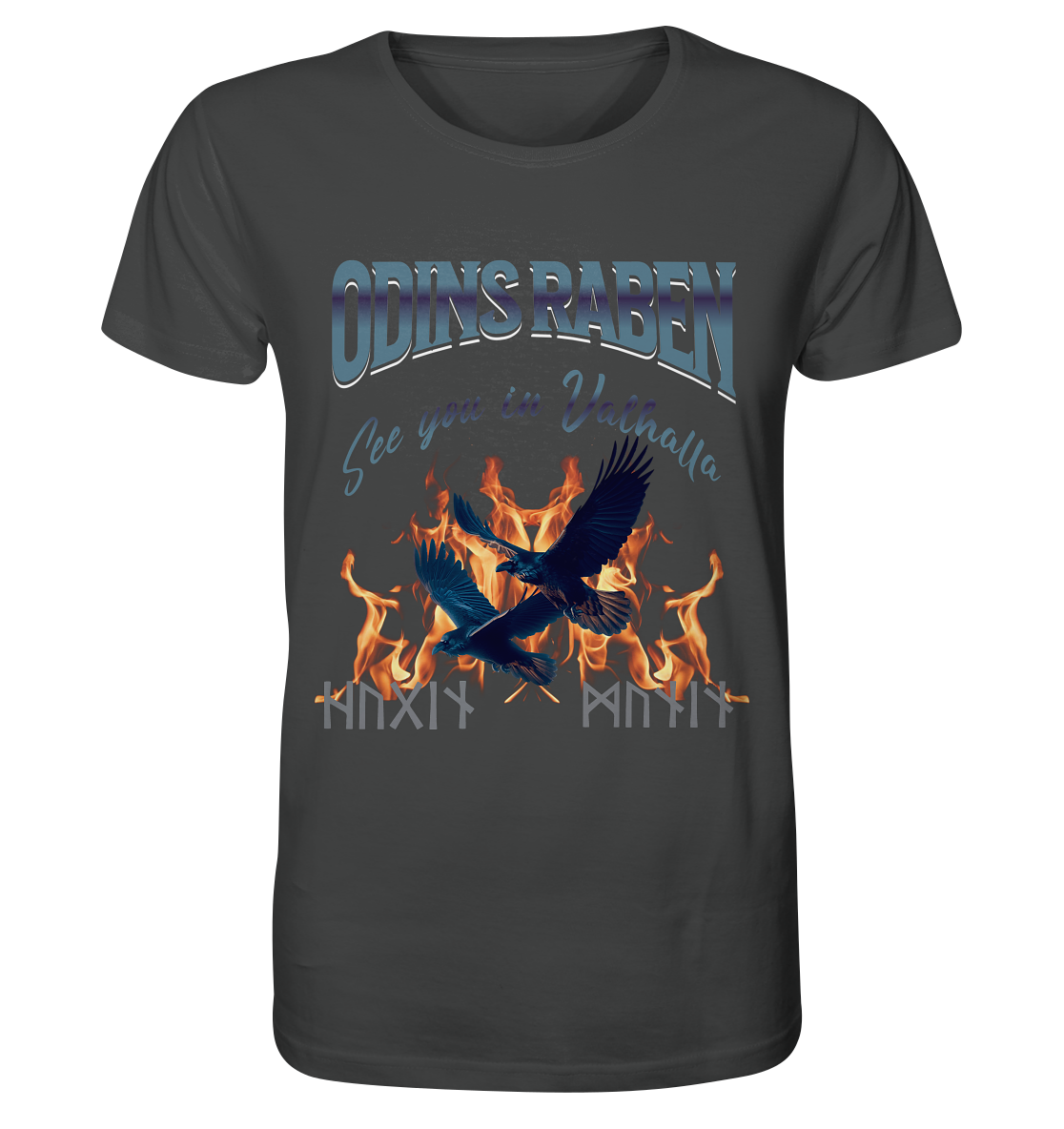 Raben Odins mystisch - Organic Shirt