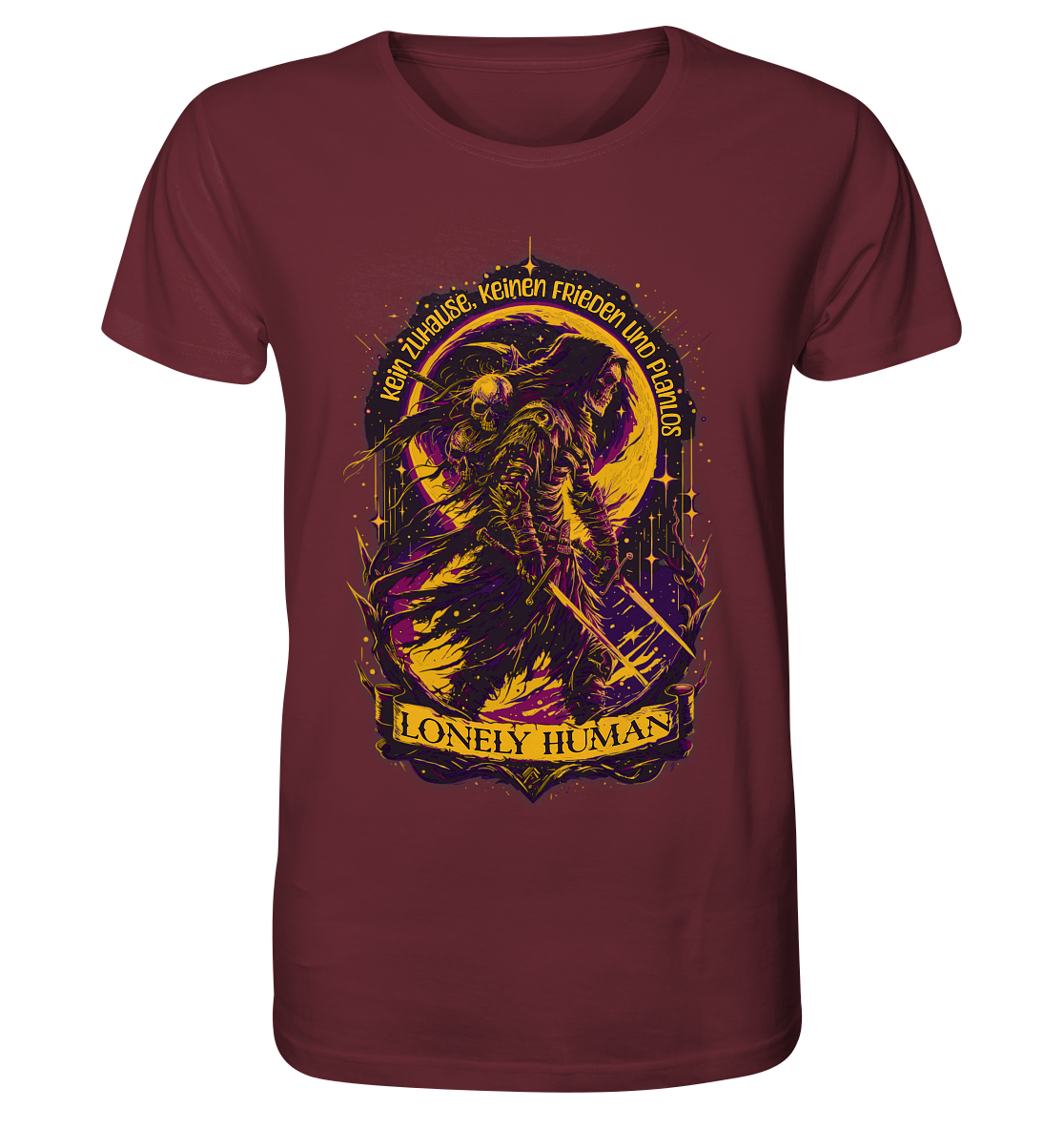 Streetwear Einsamer Mensch - Organic Shirt