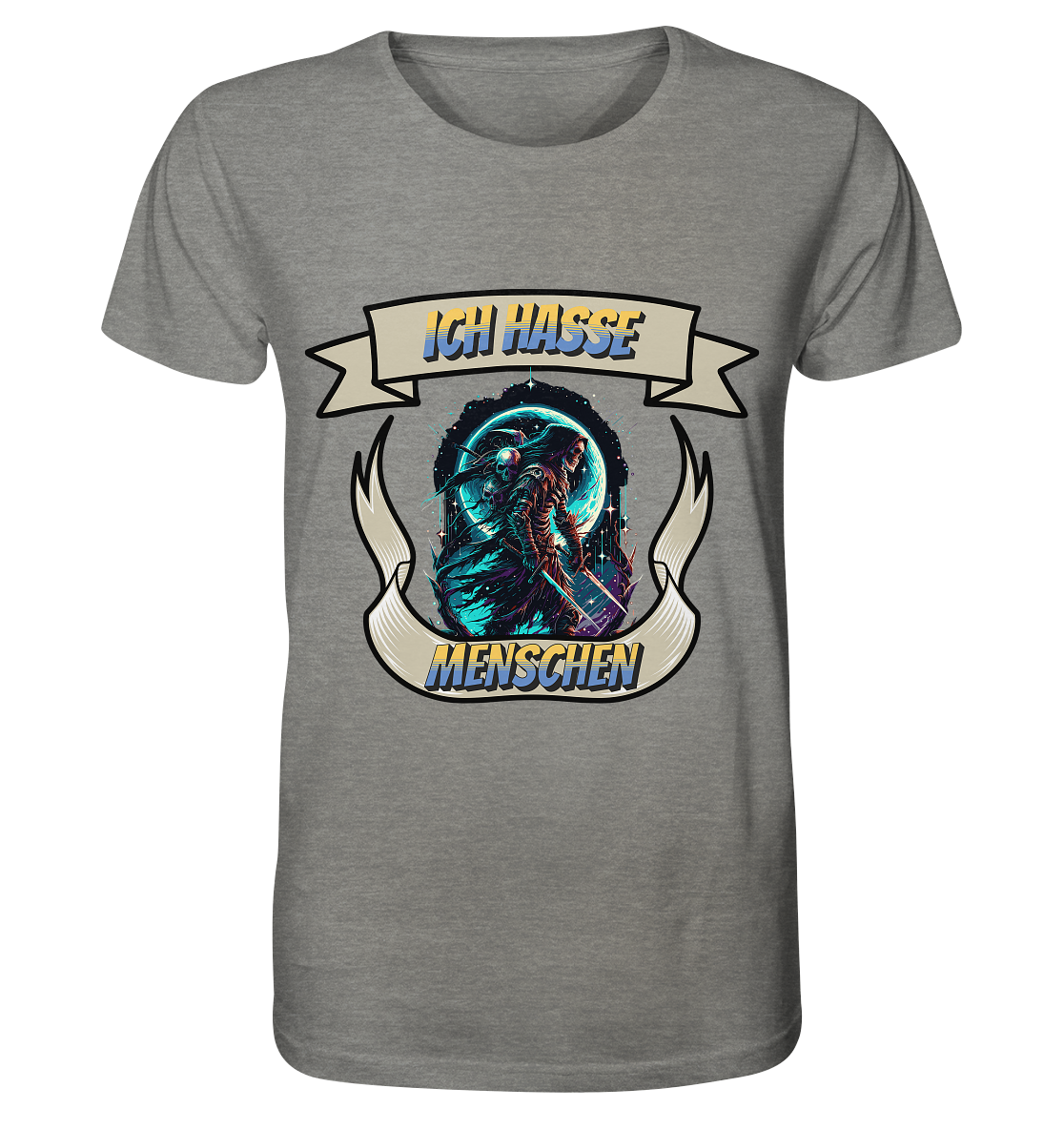 Reaper - Ich hasse Menschen Streetwear - Organic Shirt