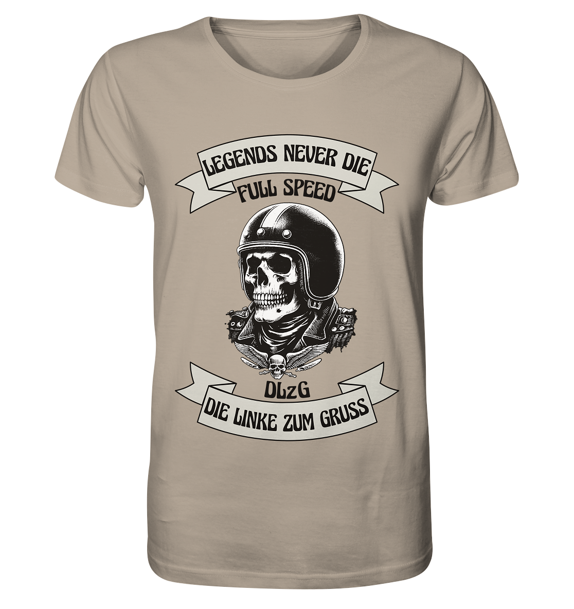 DLzG - Legends never Die - Organic Shirt
