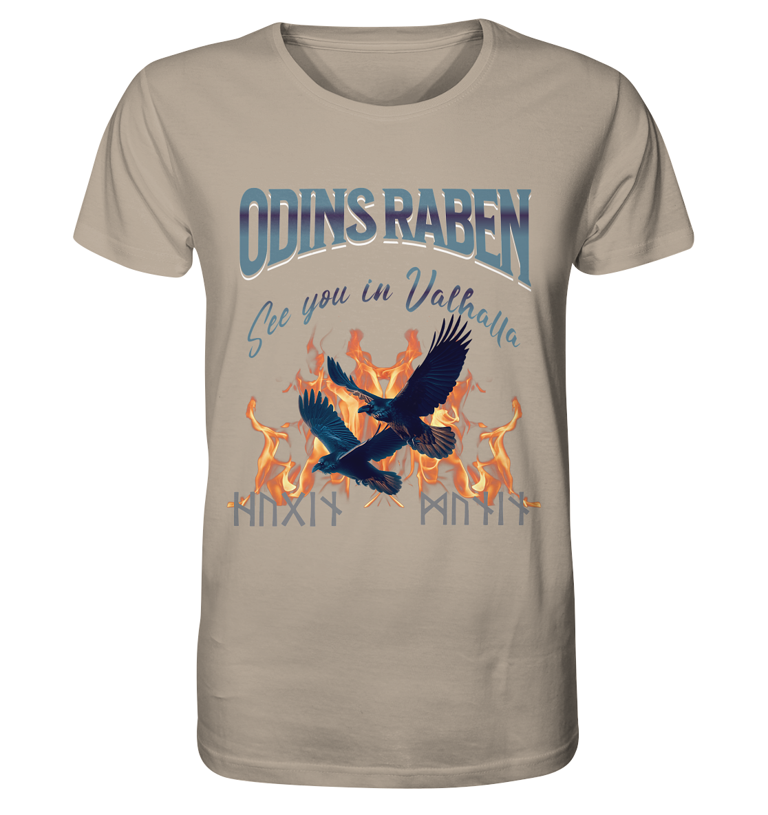 Raben Odins mystisch - Organic Shirt