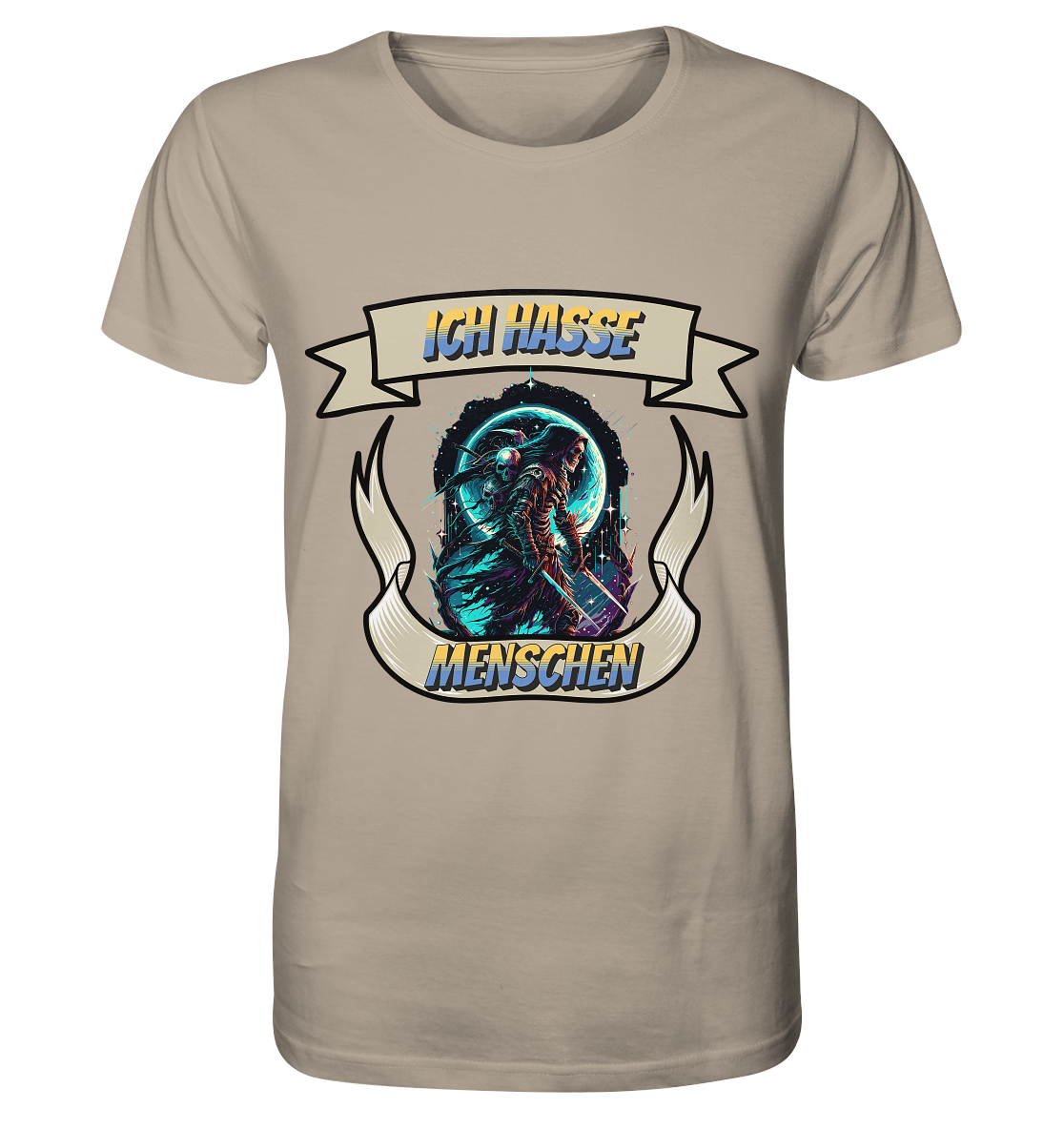 Reaper - Ich hasse Menschen Streetwear - Organic Shirt