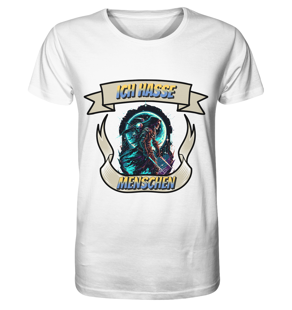 Reaper - Ich hasse Menschen Streetwear - Organic Shirt