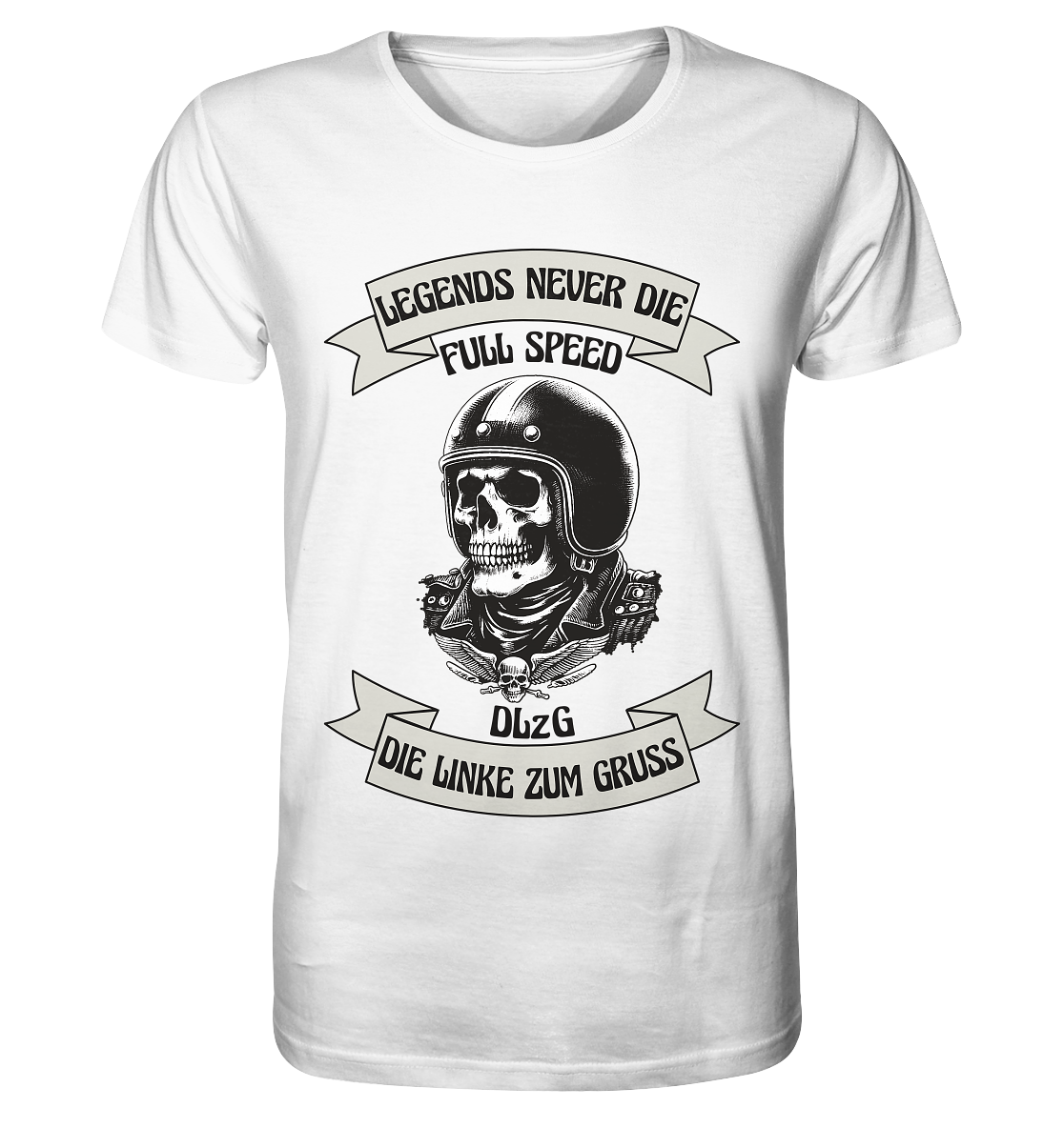 DLzG - Legends never Die - Organic Shirt