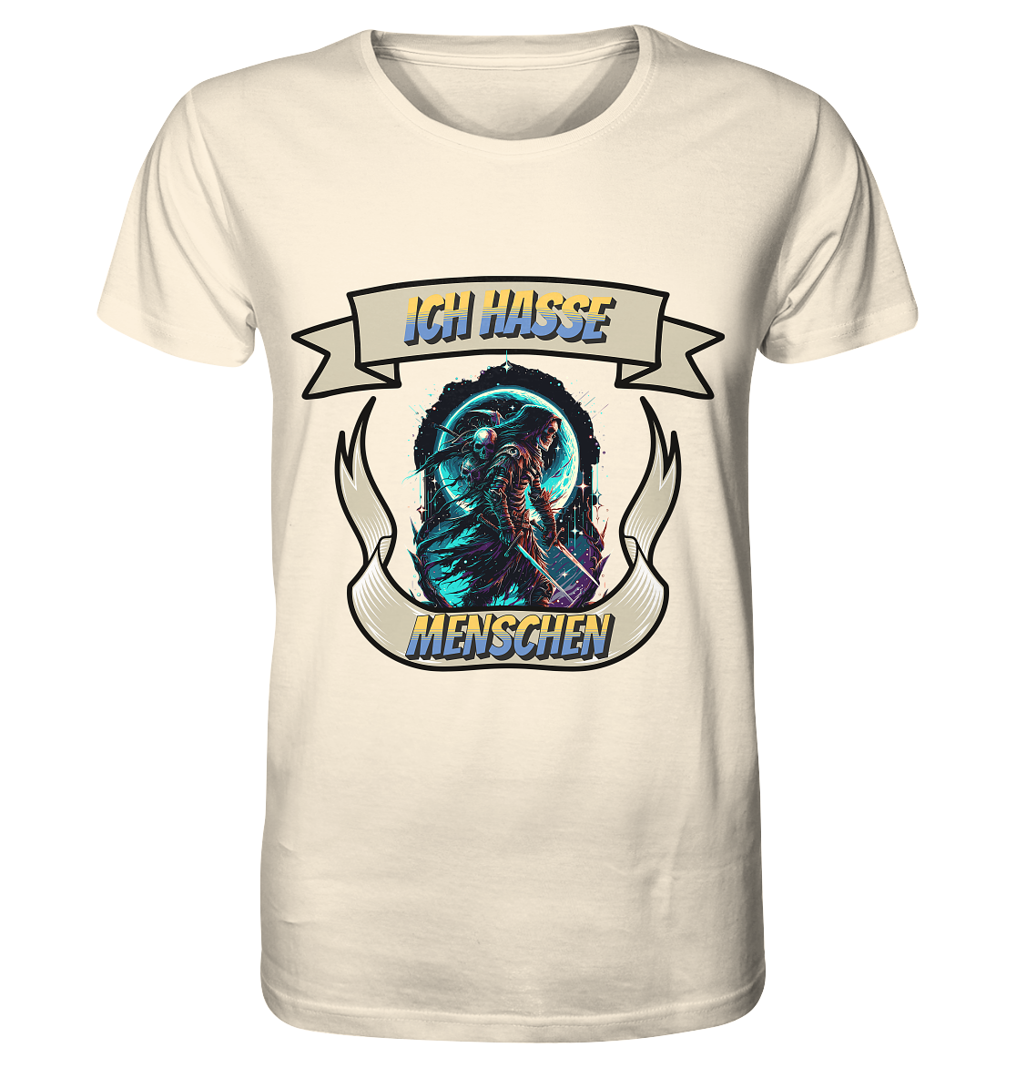 Reaper - Ich hasse Menschen Streetwear - Organic Shirt