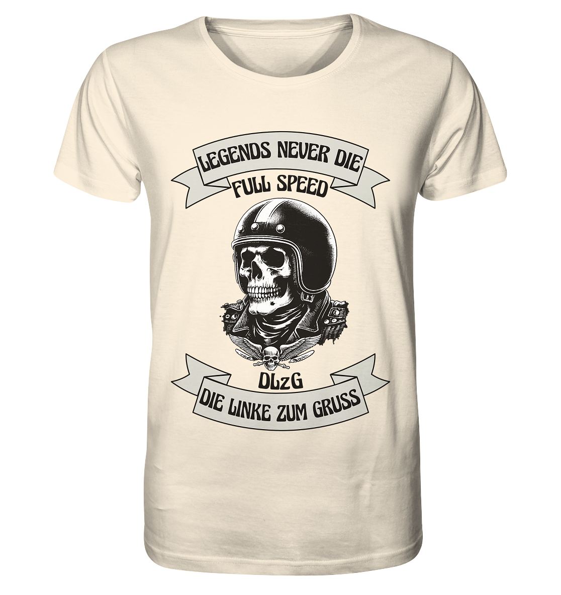 DLzG - Legends never Die - Organic Shirt