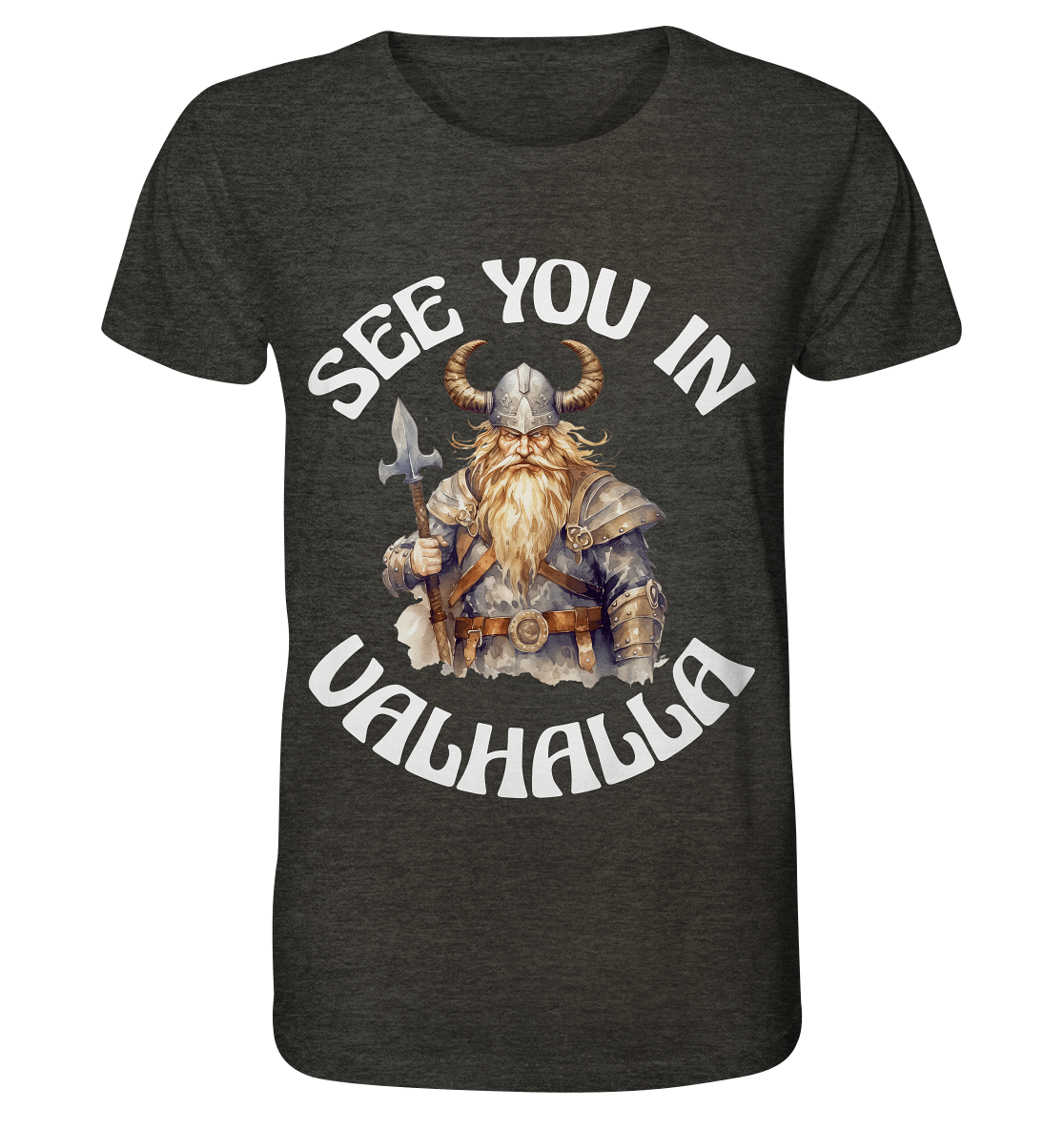 SEE YOU IN VALHALLA NO 4 - STREETWEAR - STATEMENT - Organic Shirt (meliert)