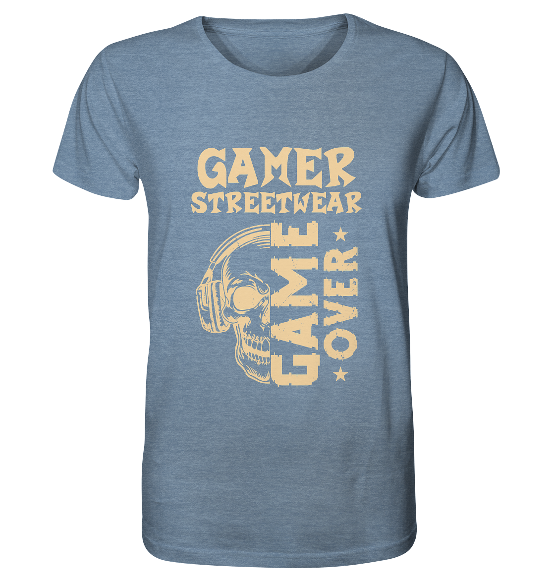 GAME OVER - GAMER STREETWEAR - STATEMENTS - Organic Shirt (meliert)
