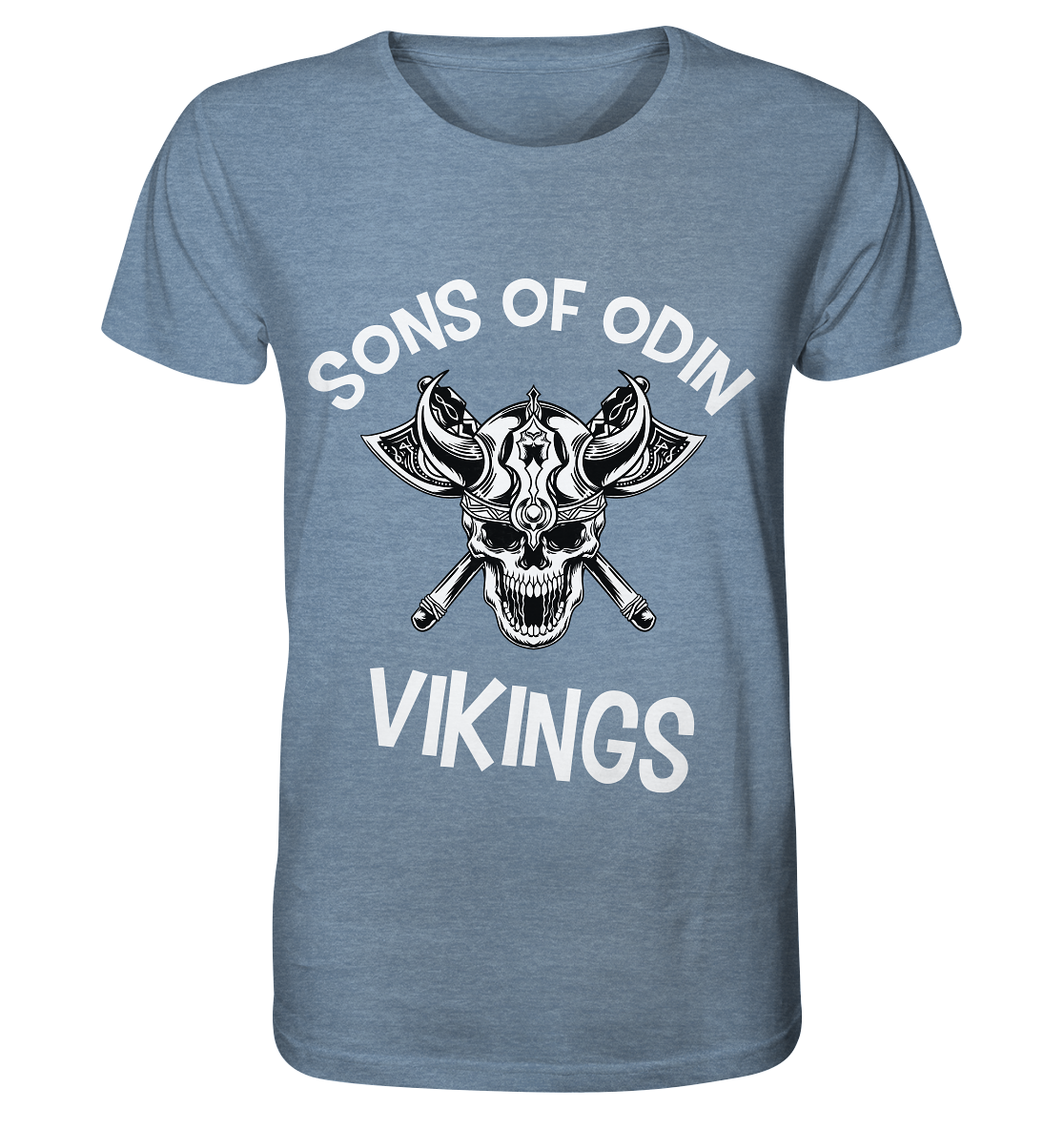 SONS OF ODIN - NO 2 - STREETWEAR - STATEMENT - Organic Shirt (meliert)