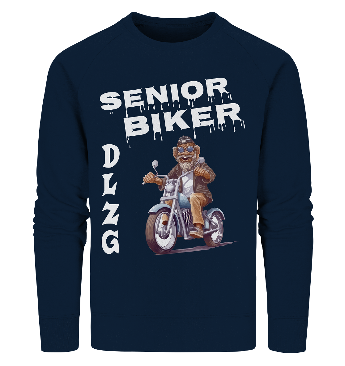 DLzG Opa Biker Fun Motiv 2- Organic Sweatshirt