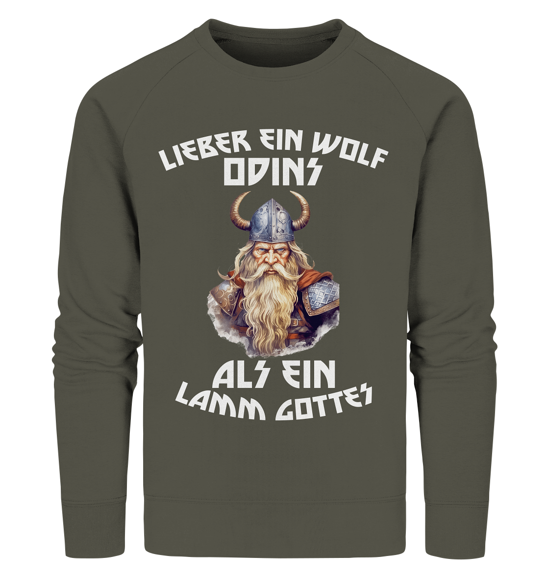LIEBER EIN WOLF ODINS NO 1 - STREETWEAR - STATEMENT - Organic Sweatshirt