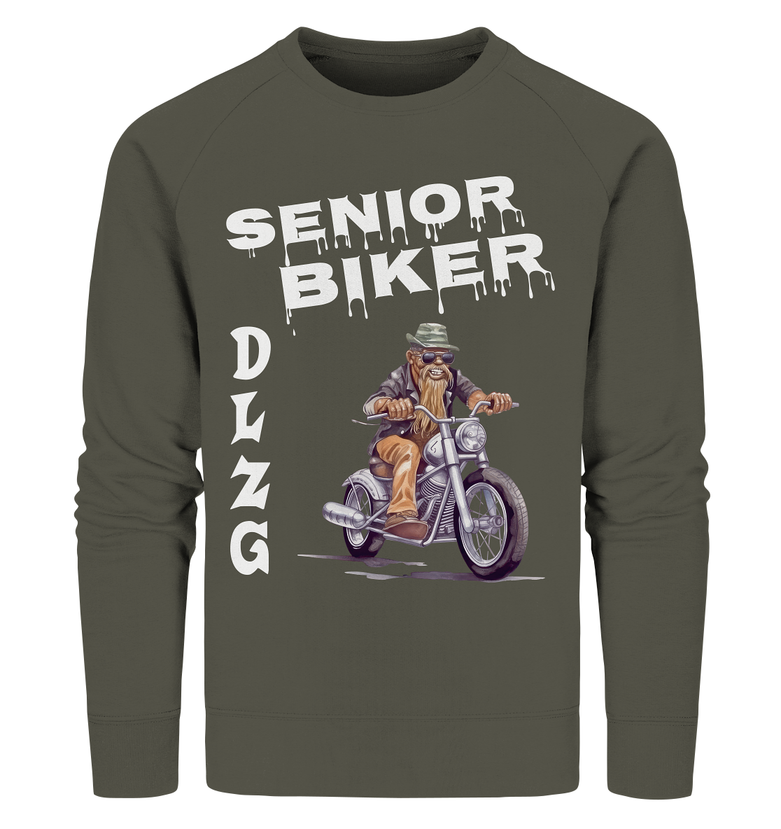 DLzG Opa Biker Fun Motiv 1- Organic Sweatshirt