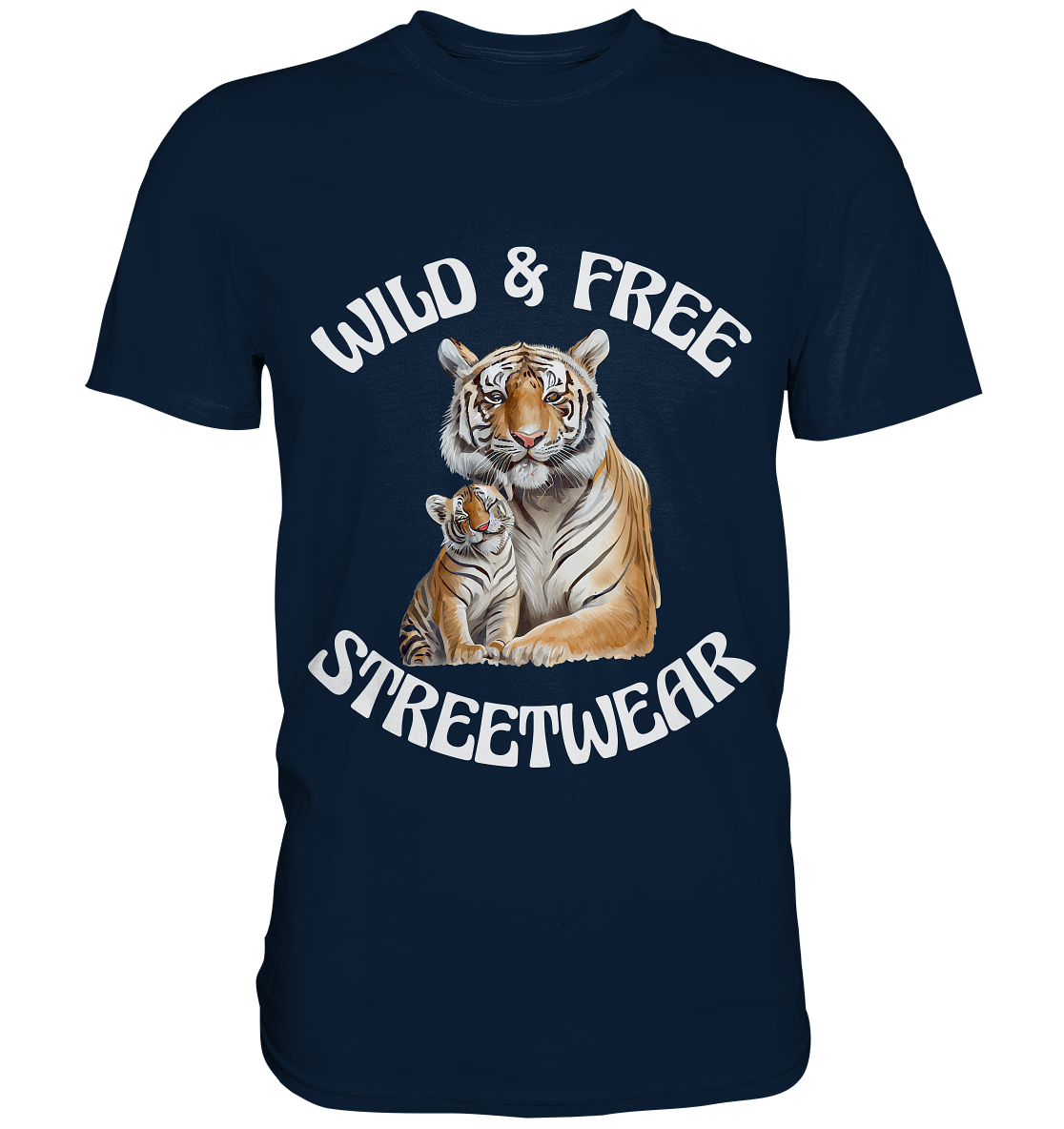 WILD & FREE NO 14 TIGER FAMILY - STREETWEAR - STATEMENT - Premium Shirt