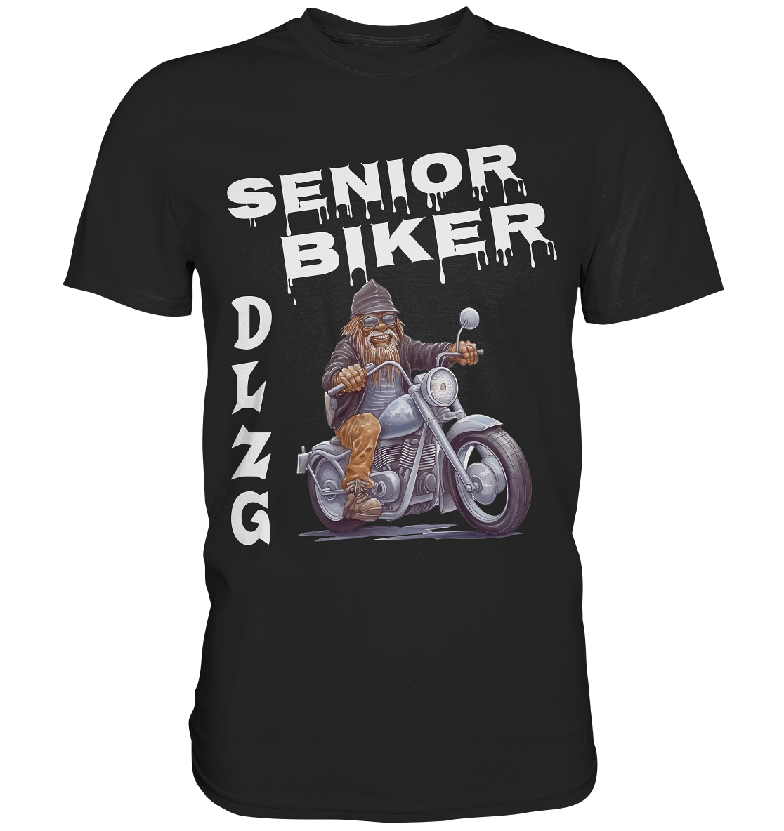 DLzG Opa Biker Fun Motiv 4- Premium Shirt