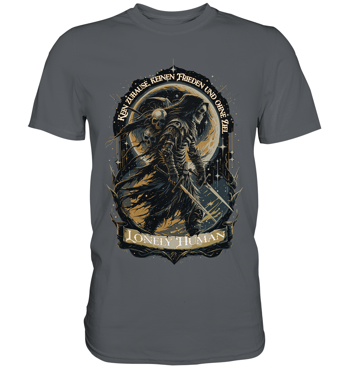 Streetwear Einsamer Mensch Ohne Ziel - Premium Shirt