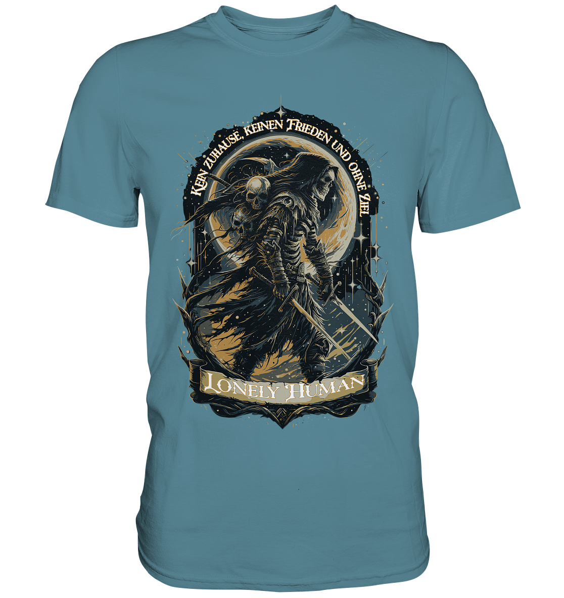 Streetwear Einsamer Mensch Ohne Ziel - Premium Shirt