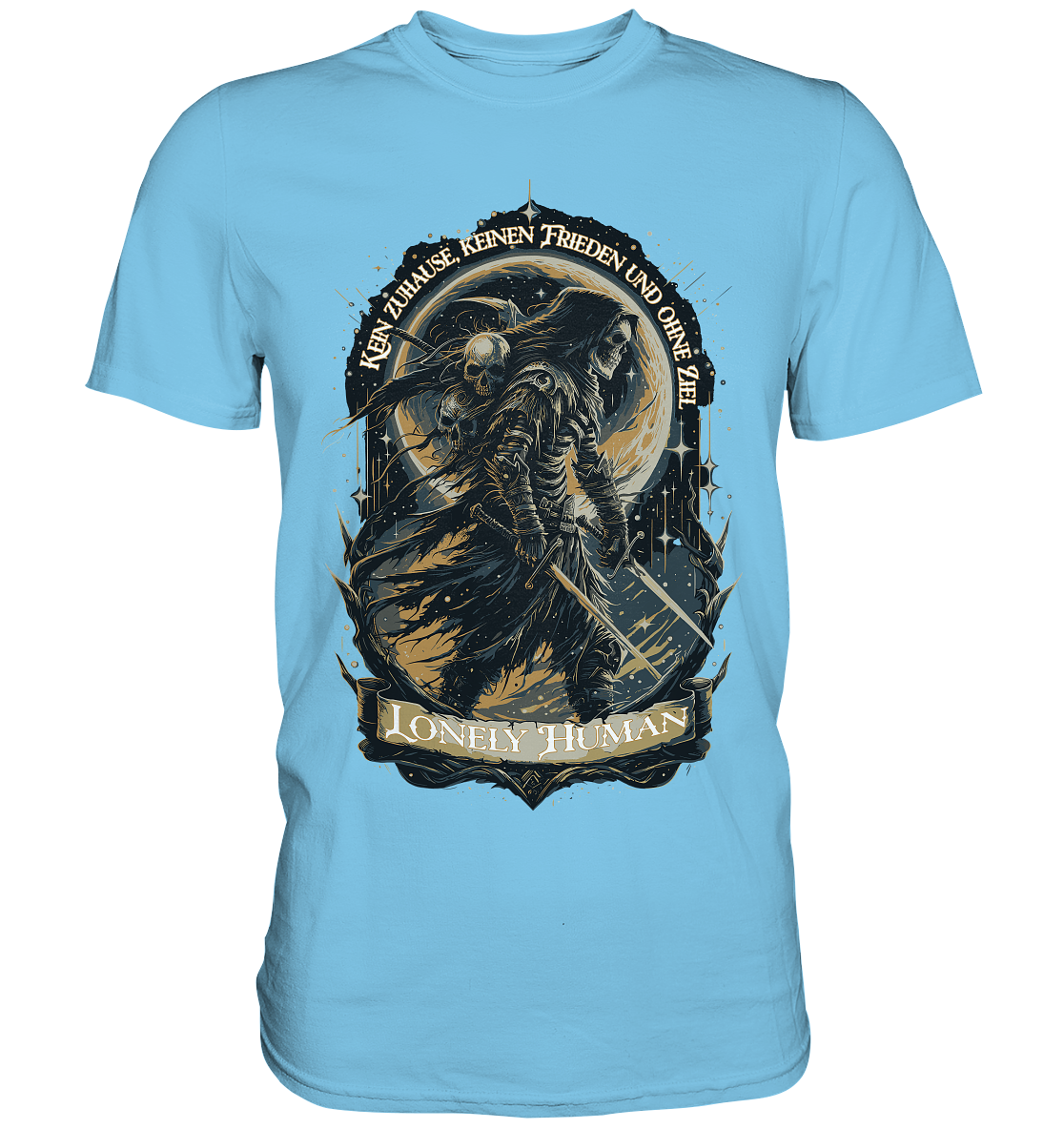 Streetwear Einsamer Mensch Ohne Ziel - Premium Shirt
