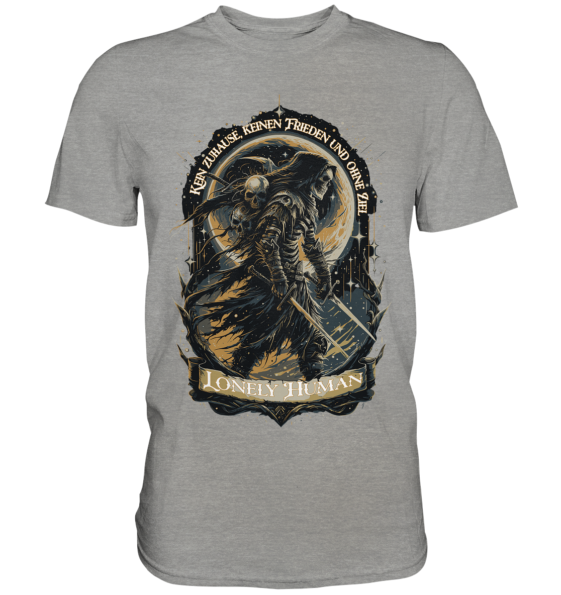 Streetwear Einsamer Mensch Ohne Ziel - Premium Shirt