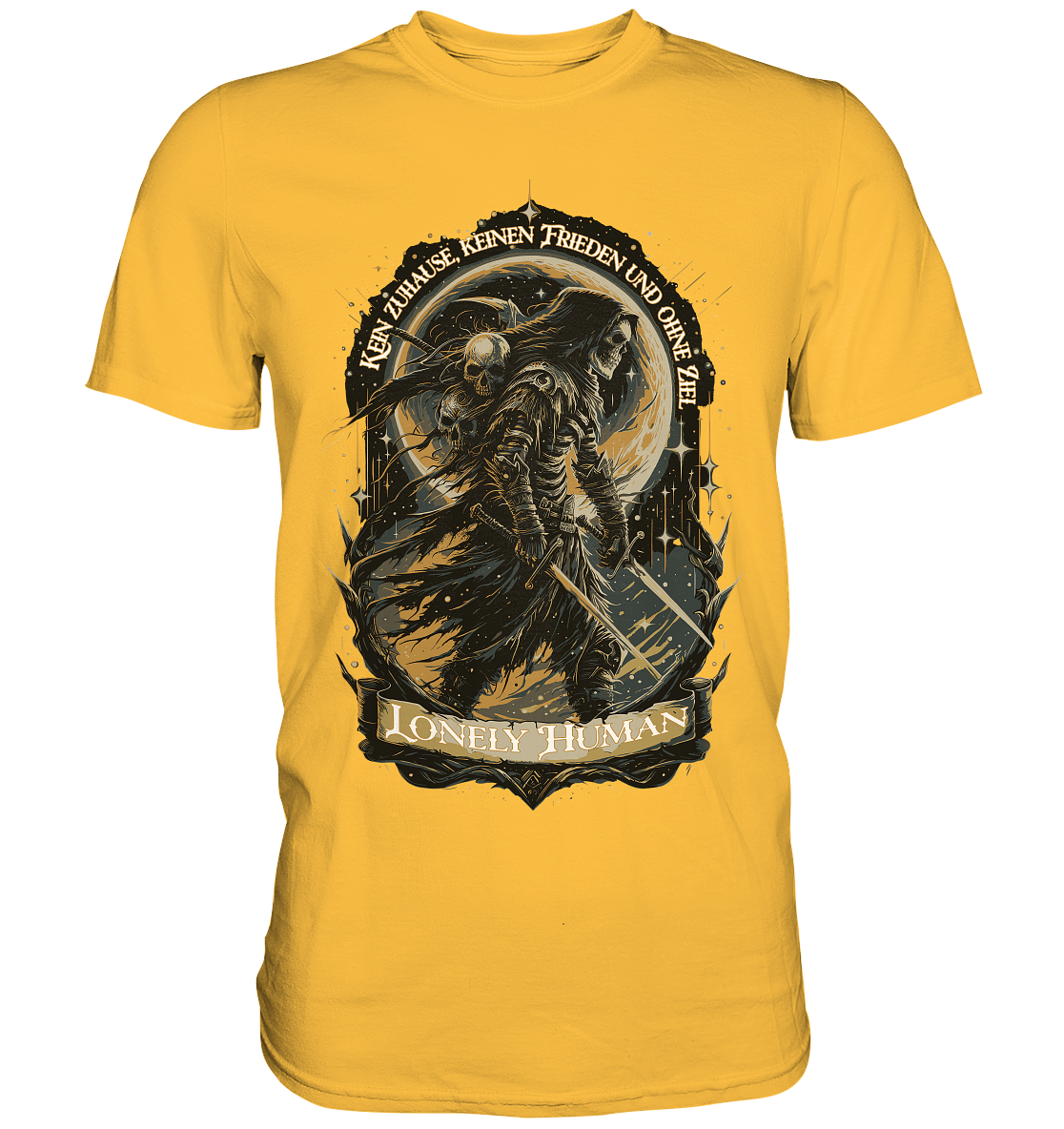 Streetwear Einsamer Mensch Ohne Ziel - Premium Shirt