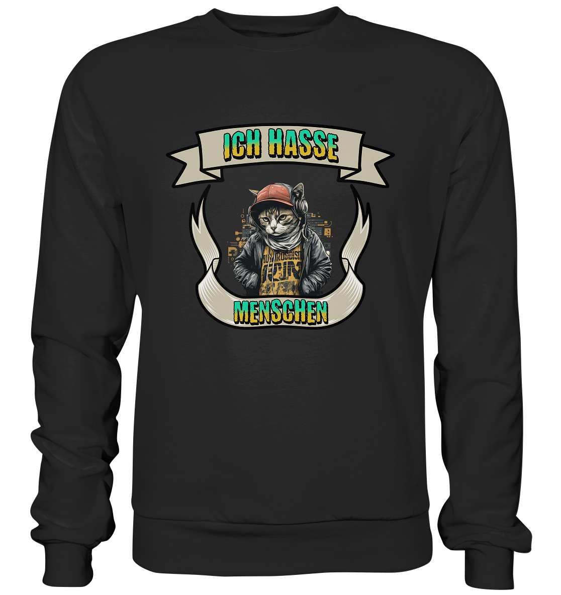 Streetwear- Ich hasse Menschen - Premium Sweatshirt