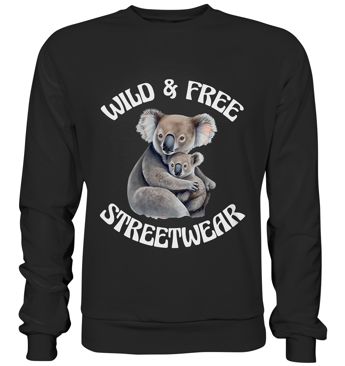 WILD & FREE NO 13 KOALA FAMILY - STREETWEAR - STATEMENT - Premium Sweatshirt