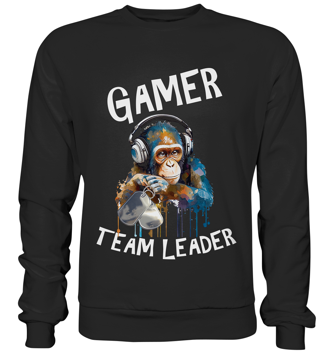 GAMER - TEAM LEADER MONKEY STREETWEAR - STATEMENT - Premium Sweatshirt