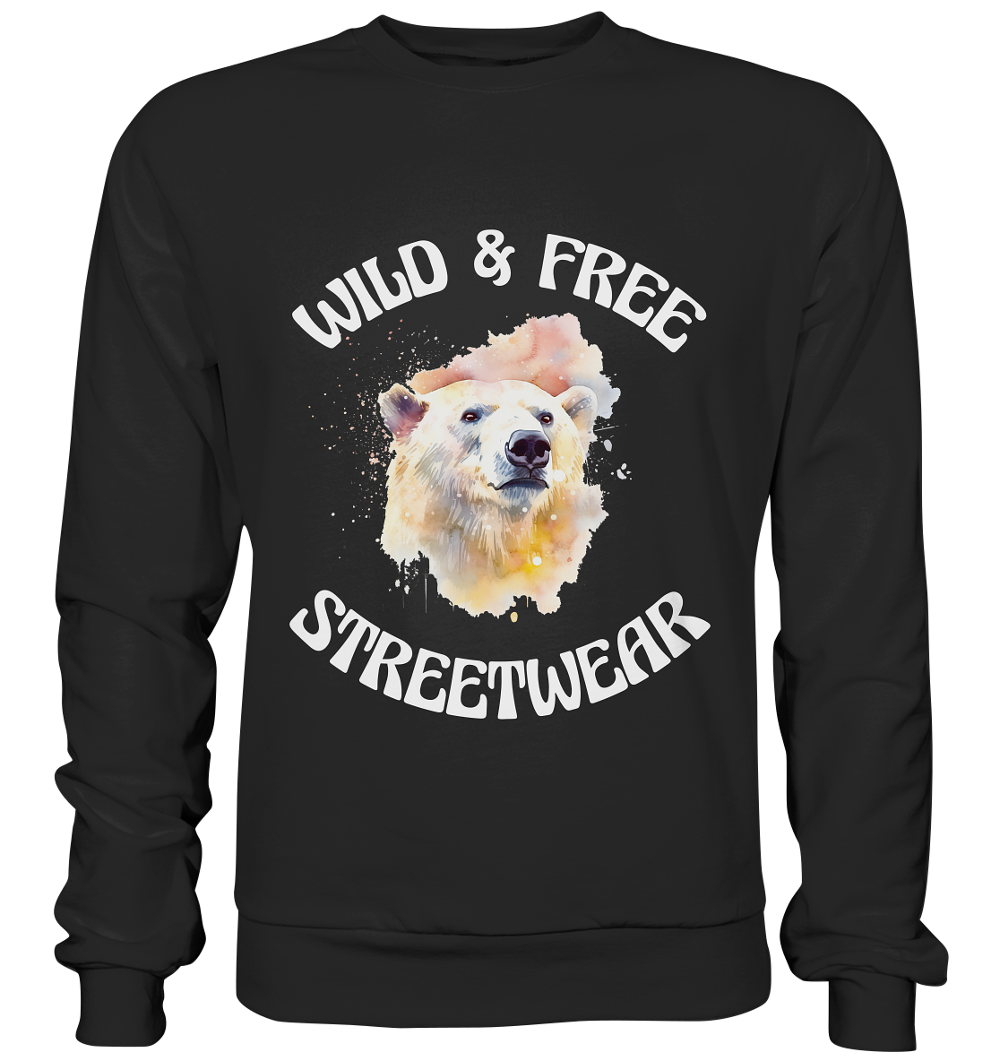 WILD & FREE NO 6 POLAR BEAR - STREETWEAR - STATEMENT - Premium Sweatshirt