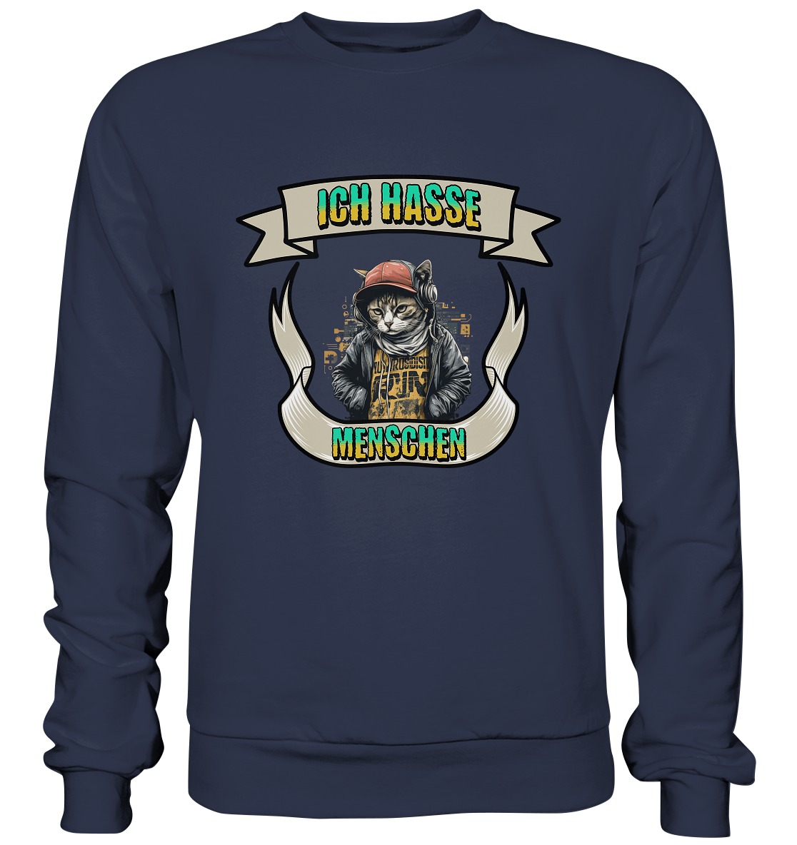 Streetwear- Ich hasse Menschen - Premium Sweatshirt