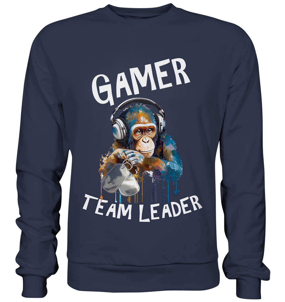 GAMER - TEAM LEADER MONKEY STREETWEAR - STATEMENT - Premium Sweatshirt