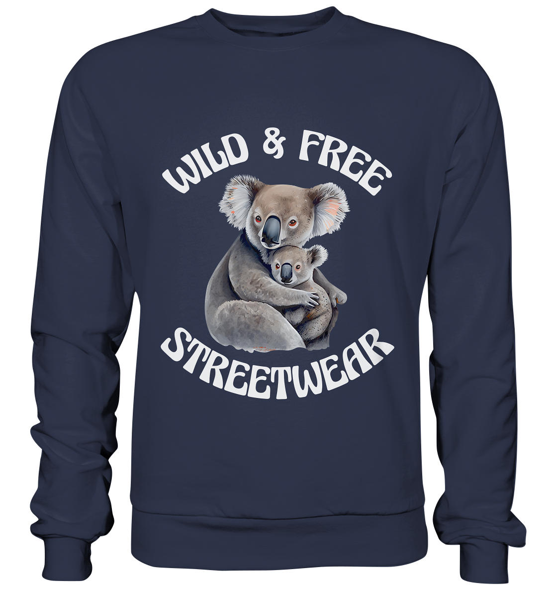 WILD & FREE NO 13 KOALA FAMILY - STREETWEAR - STATEMENT - Premium Sweatshirt
