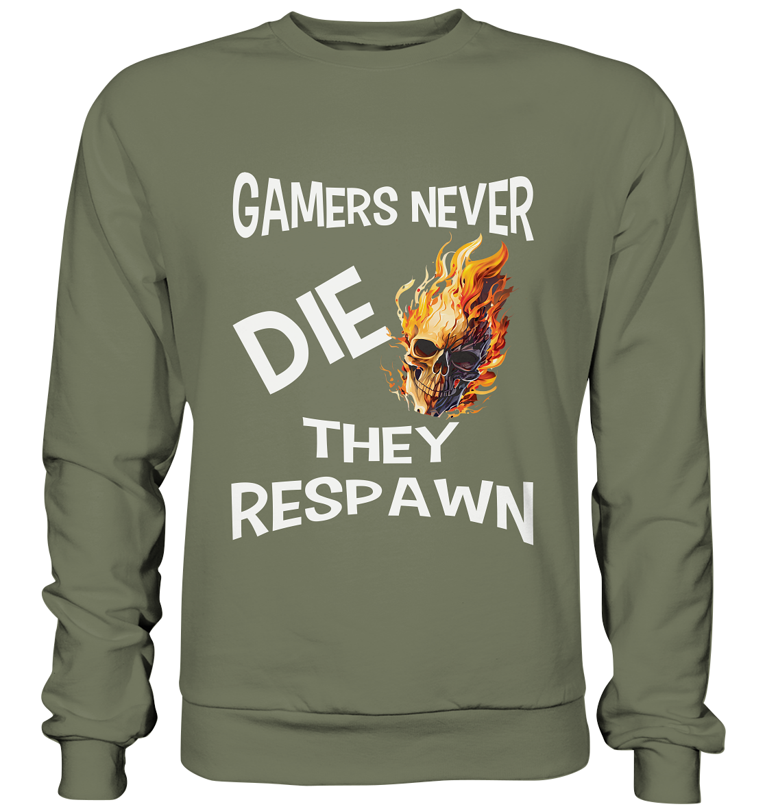 GAMERS NEVER DIE NO 2 - GAMER STREETWEAR - STATEMENT - Premium Sweatshirt