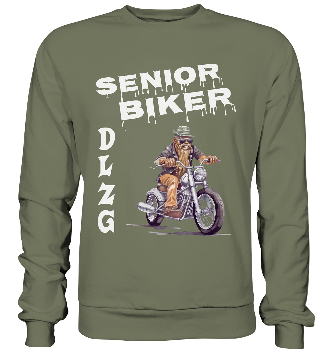 DLzG Opa Biker Fun Motiv 1- Premium Sweatshirt
