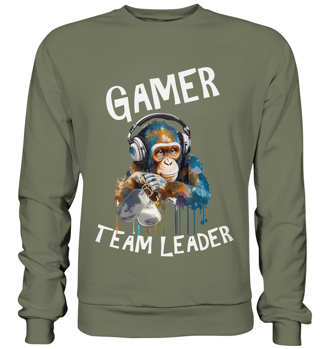 GAMER - TEAM LEADER MONKEY STREETWEAR - STATEMENT - Premium Sweatshirt