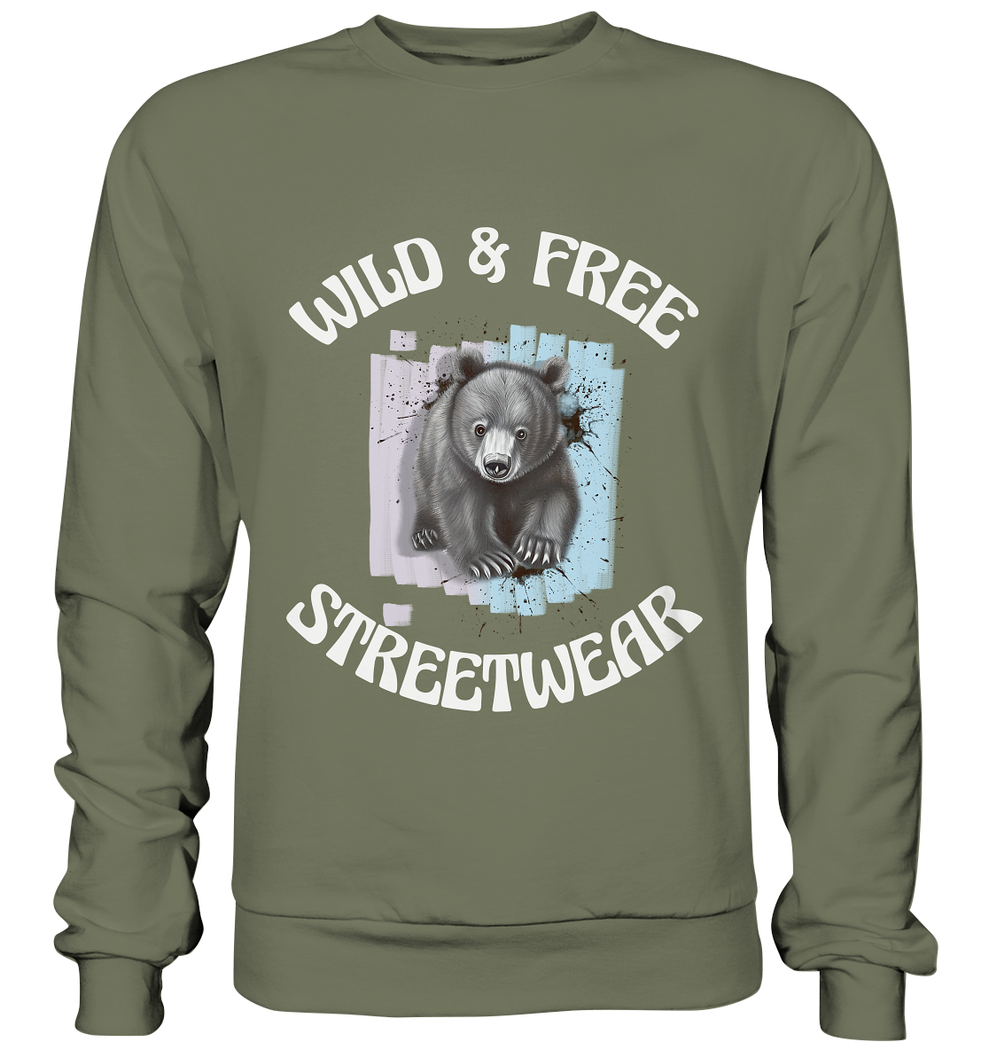 WILD & FREE NO 7 BABY BEAR - STREETWEAR - STATEMENT - Premium Sweatshirt