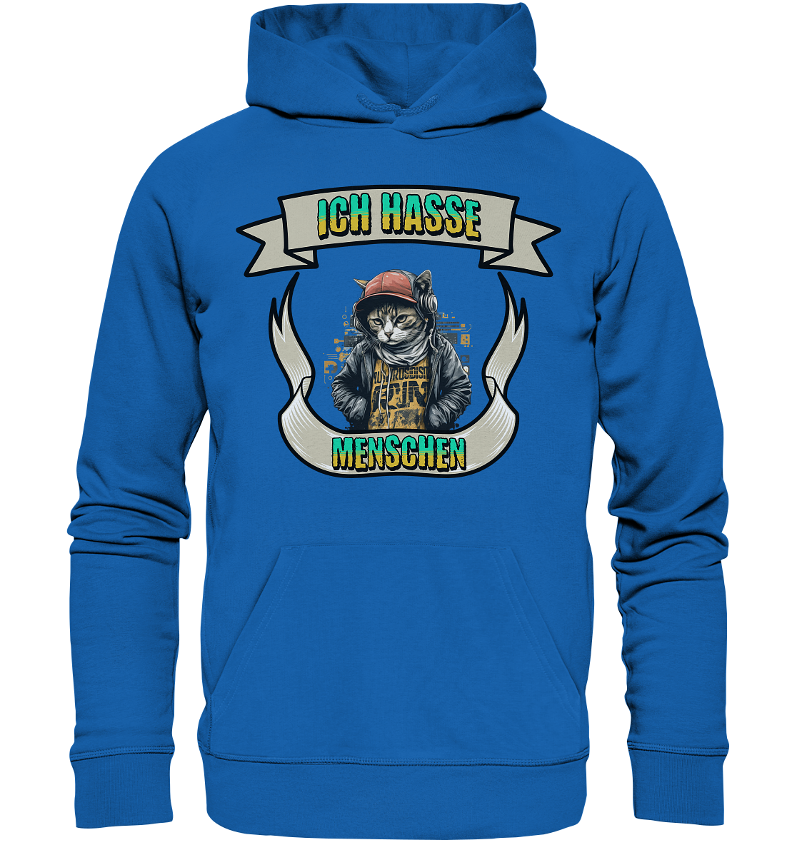 Streetwear- Ich hasse Menschen - Premium Unisex Hoodie