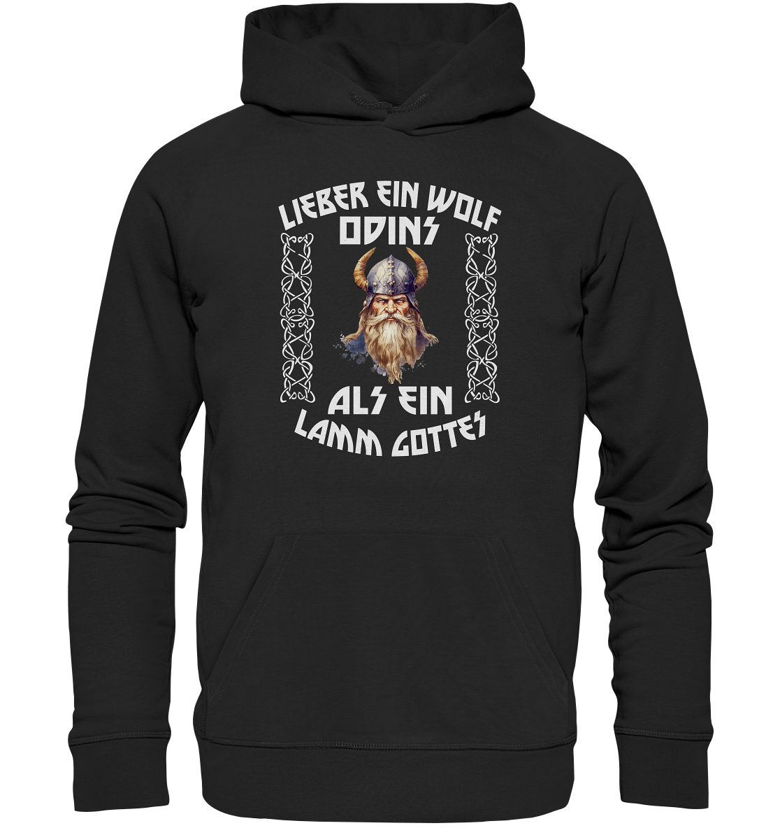 LIEBER EIN WOLF ODINS NO 4 - STREETWEAR - STATEMENT - Premium Unisex Hoodie