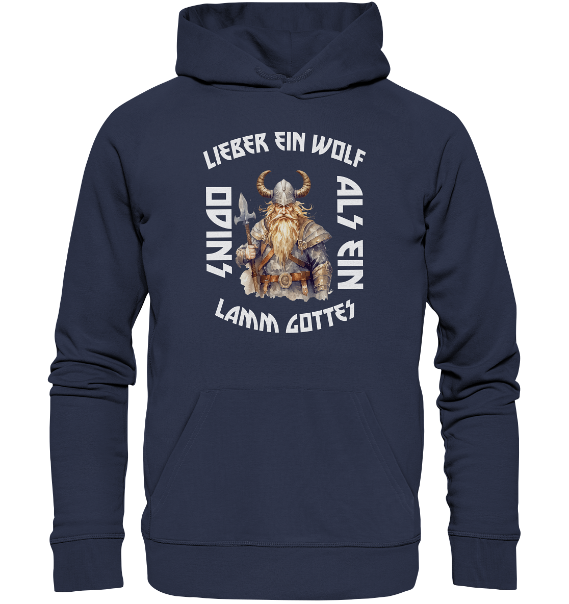 LIEBER EIN WOLF ODINS NO 3 - STREETWEAR - STATEMENT - Premium Unisex Hoodie