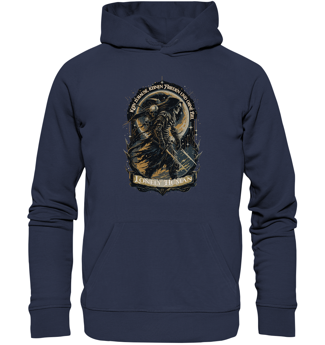 Streetwear Einsamer Mensch Ohne Ziel - Premium Unisex Hoodie
